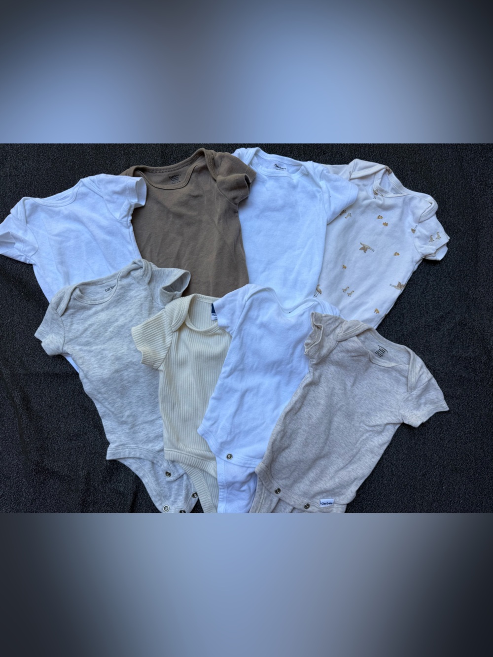 0-3M Neutral Onesies Lot - Carters, Old Navy & Gerber